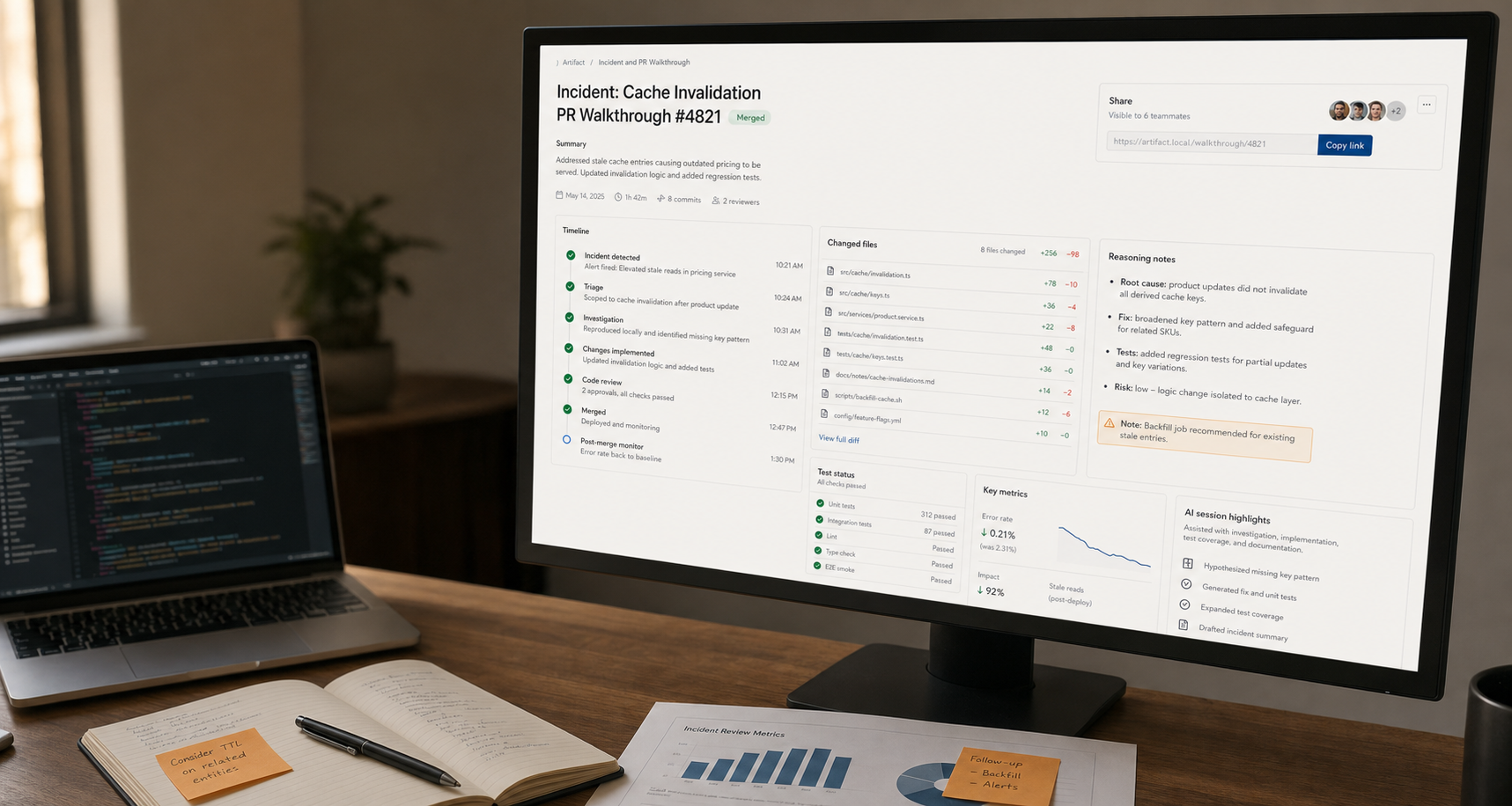 A visual interface for turning documents into editable agent artifacts